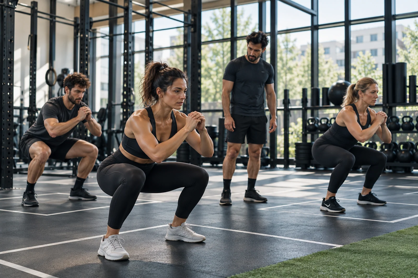 Kleine angeleitete Trainingsgruppe